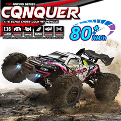 4WD 1:16 80KM/H Super Brushless 50KM/H Brushed RC Car 4x4 Off Road Remote Control High Speed Drift Monster Truck Toy  Kids Adult