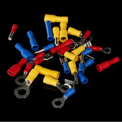 Cable Connector 480/300/280PCS Insulated Electrical Wire Crimp Spade Butt Ring Fork Set Ring Lugs Rolled Terminals Assorted Kit