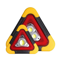 Car Emergency Breakdown Warning Triangle Red Reflective Safety Hazard Lamp Vehicle Tripod Stop Logo LED Light