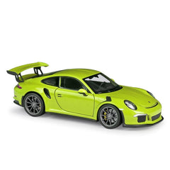 WELLY 1:24 Scale Diecast Simulator Car Porsche 911 GT3 RS Model Car Alloy Sports Car Metal Toy Racing Car Toy For Kids Gift