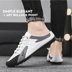 Half Slippers for Men Trendy Men's Flat Bottom Casual Shoes Soft Sole Support Shoes Men's Sneakers Zapatos De Hombre