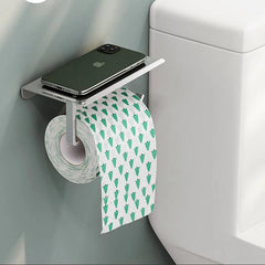 Toilet Paper Holder Aluminium Bathroom Wall Mount WC Paper Phone Holder Shelf Towel Roll shelf Accessories