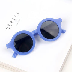 2023 New Fashion Children's Sunglasses Infant's Retro Solid Color Ultraviolet-proof Round Convenience Glasses Eyeglass For Kids