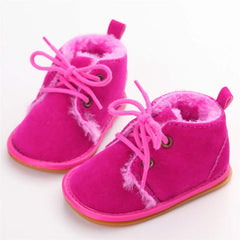 New Snow Baby Booties Shoes Baby Boy Girl Shoes Crib Shoes Winter Warm Cotton Anti-slip Sole Newborn Toddler First Walkers Shoes