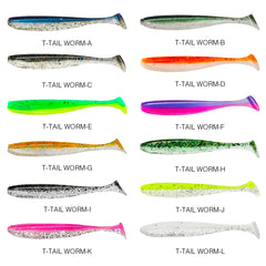 Soft Lures NEW SIZE 100mm 120mm T Easy Shiner Artificial Soft Baits Odour Added For Bass Fishing Wobblers