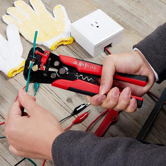 Wire Crimper Cable Cutter Automatic Wire Stripper Multifunctional Stripping Tools Crimping Pliers Terminal 10-24 AWG