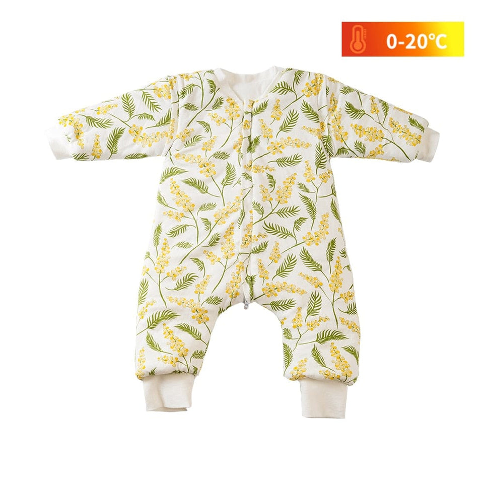 HappyFlute Baby 100% Cotton Sleeping Bag Long Sleeve Winter Cartoon Split Leg Baby Cloth Fit 0~6 Year Baby