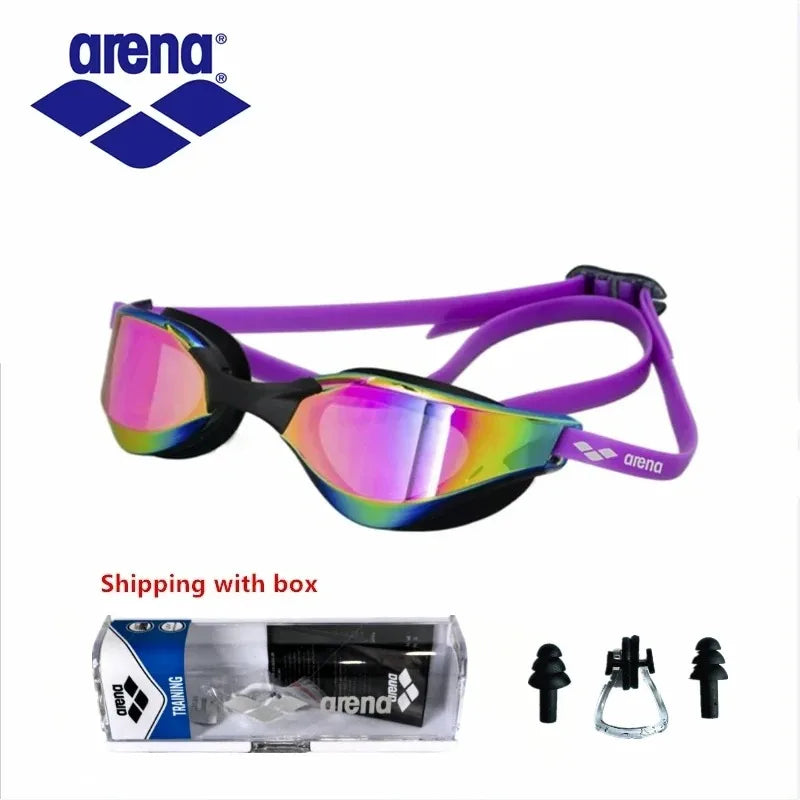 Arena hit pro Professional Racing Swimming Goggles Waterproof Anti Fog High Definition UV400 Competition Training Swim Equipment