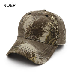 KOEP New Camo Baseball Cap Fishing Caps Men Outdoor Hunting Camouflage Jungle Hat Airsoft Tactical Hiking Casquette Hats