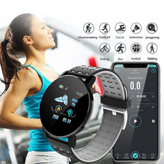 119 Smart Watch Men Women Heart Rate Blood Pressure Monitoring Bluetooth Smartwatch Fitness Tracker Watch Sport For Android IOS