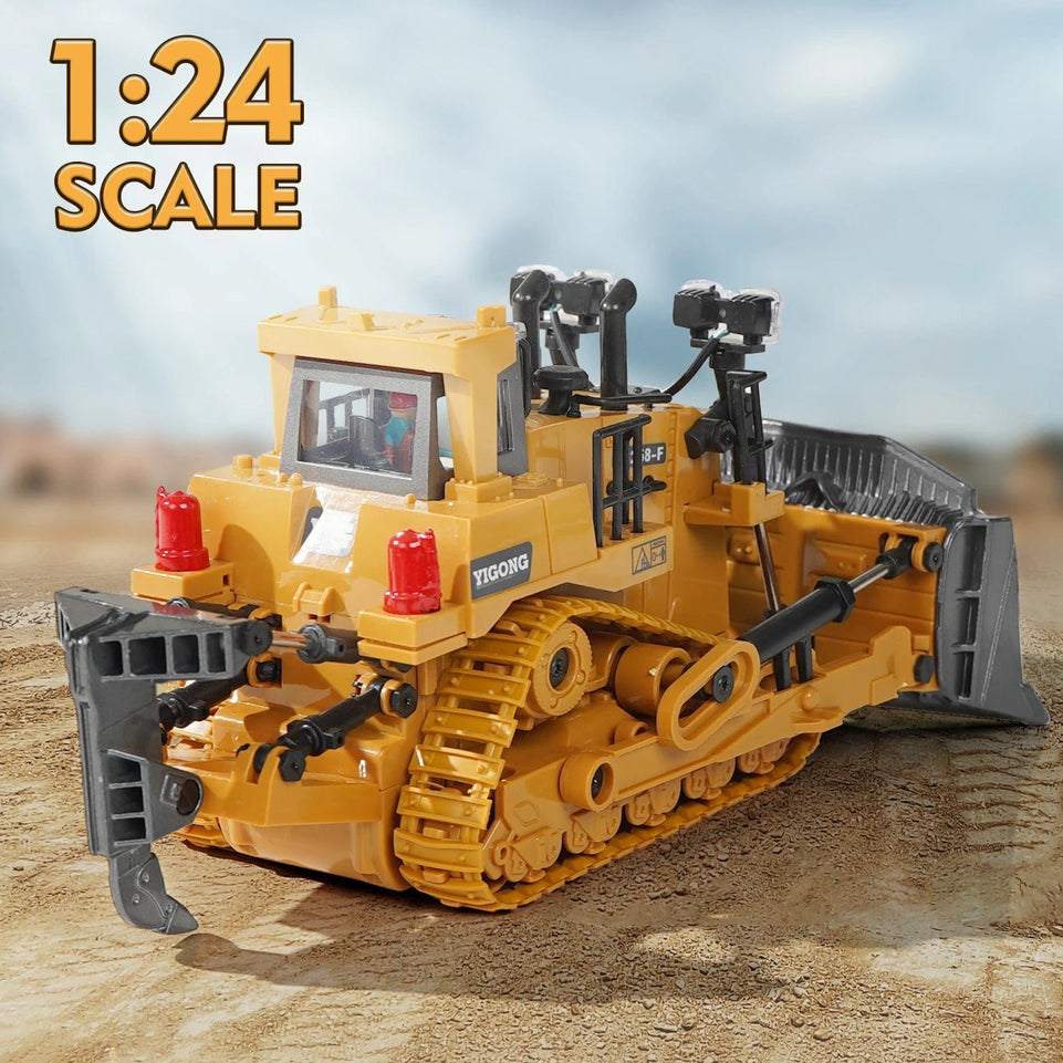 2.4G Remote Control Excavator RC Model Car Toys Dump Truck Bulldozer Engineering Vehicle Christmas Birthday Gifts