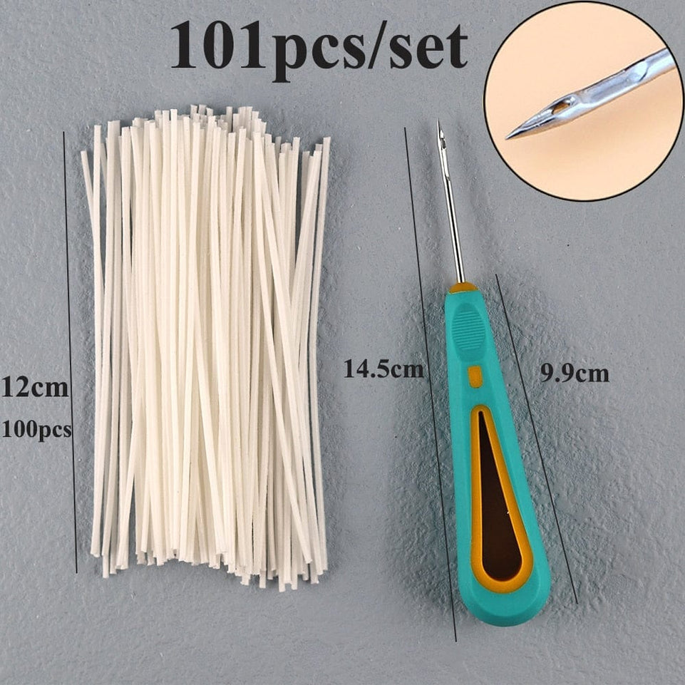 8-20cm 100 PCS Candle Wicks Smokeless Wax Pure Cotton Core for DIY Candle Making Pre-waxed Wicks Party Supplies