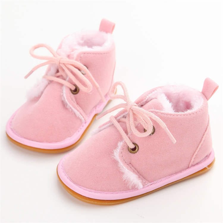 New Snow Baby Booties Shoes Baby Boy Girl Shoes Crib Shoes Winter Warm Cotton Anti-slip Sole Newborn Toddler First Walkers Shoes