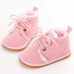 New Snow Baby Booties Shoes Baby Boy Girl Shoes Crib Shoes Winter Warm Cotton Anti-slip Sole Newborn Toddler First Walkers Shoes