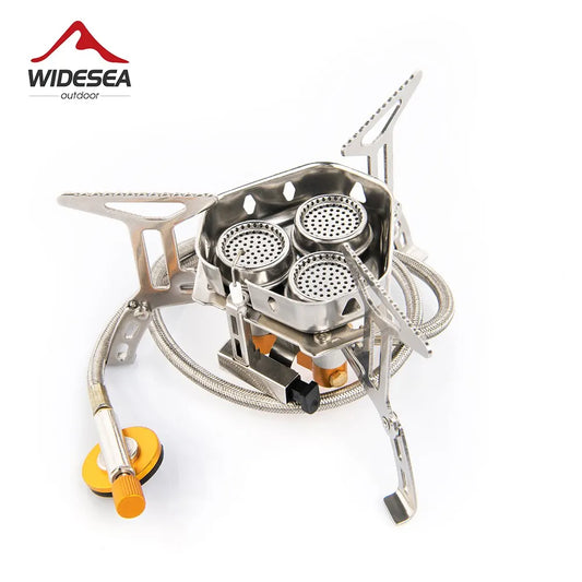 Gas Stove Burner Big Power  Camping Cookware Portable Furnace Picnic Barbecue Tourism Supplies Outdoor Recreation