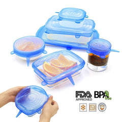 Silicone Cover Fresh-keeping Stretch Lid Reusable Airtight Cap Wrap Kitchen Accessories Refrigerator Storage