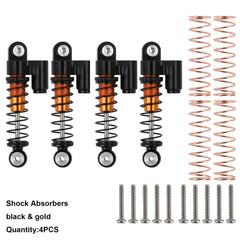 INJORA Brass Counterweight Steering Knuckles Wheel Hex Shock Absorber Axle Cover For RC Crawler Car Axial SCX24 Upgrade Parts