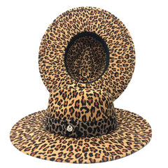 Rose red fedora hat new leopard print hat European and American men's and women's hat fedora jazz winter hat шапка женская