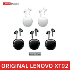 Lenovo XT92 TWS Gaming Earbuds Low Latency Bluetooth Earphones Stereo Wireless 5.1 Bluetooth Headphones Touch Control Headset