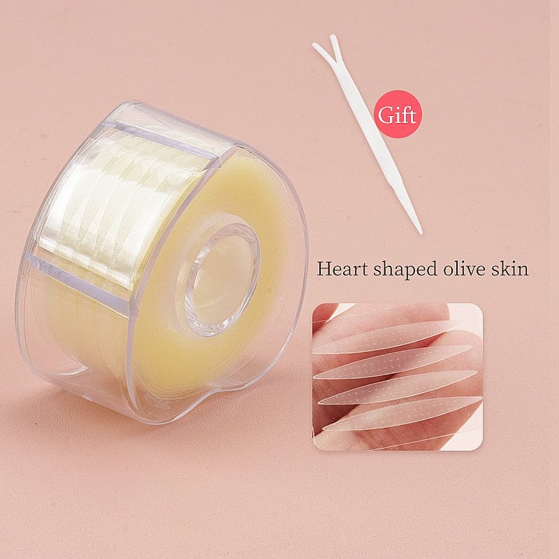 600Pcs/Box Big  Eyelid Tape Sticker Double Fold Self Adhesive Eyelid Tape Stickers S/L Makeup Clear Beige Invisible Tool