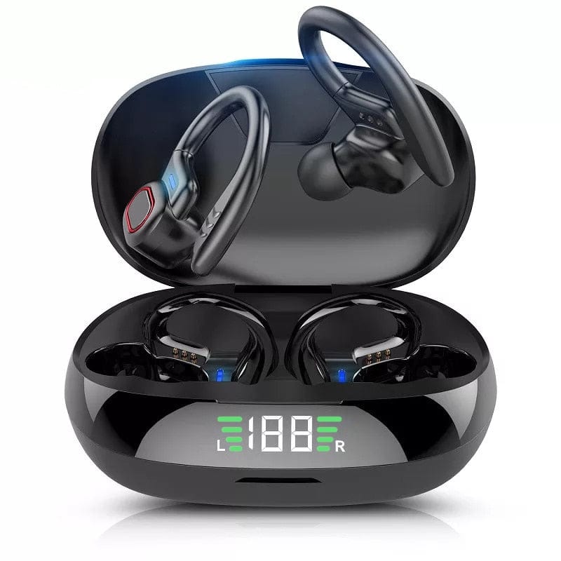 Sport Ear Hook Bluetooth  Earphones Waterproof  Wireless Headphones Stereo Headsets With Noise Reduction Mic
