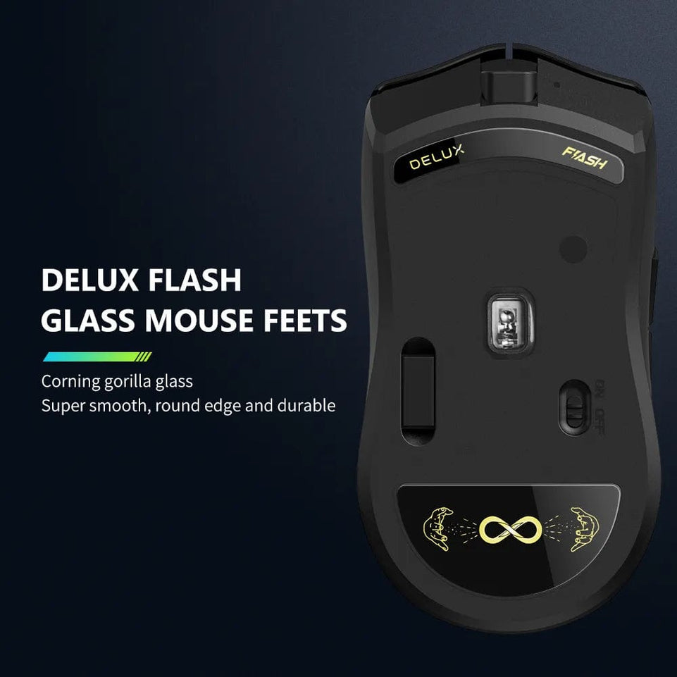 Deluxe Wireless Gaming Mouse Bluetooth Tri-Mode Connection M800 PRO Macro Mice For PC Gamer