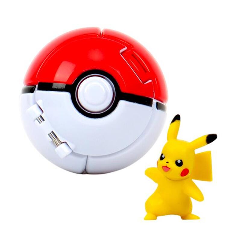 Pokemon Ball Pokeball Anime Figure Pikachu Squirtle Pocket Monster Variant Pokémon Elf Ball Toy Action Model Gift