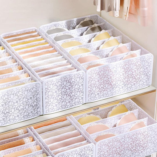 Jeans Compartment Storage Box Closet Clothes Drawer Mesh Separation Box Stacking Pants Drawer Divider Can Washed Home Organizer - Wowza