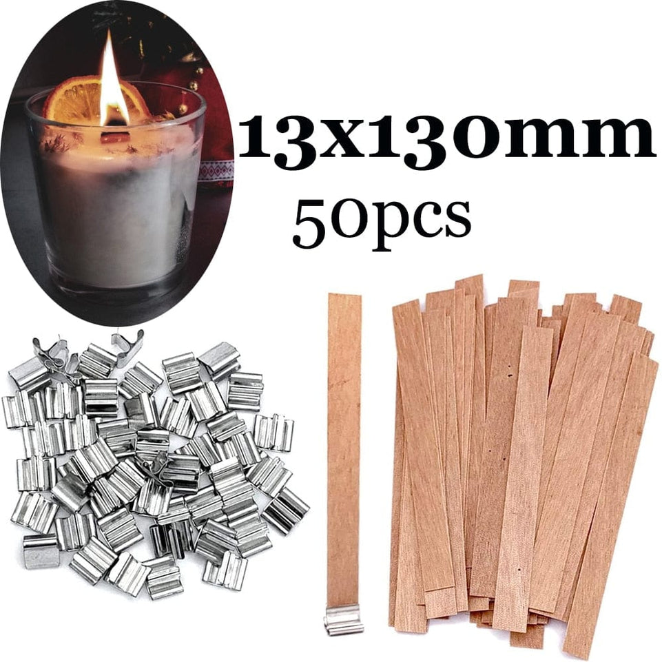 8-20cm 100 PCS Candle Wicks Smokeless Wax Pure Cotton Core for DIY Candle Making Pre-waxed Wicks Party Supplies