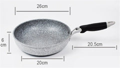 Stone Frying Wok Pan Non-stick Ceramic Pot Induction Fryer Steak Cooking Gas Stove Skillet Cookware Tool for Kitchen Set