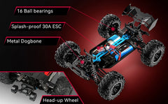 4WD 1:16 80KM/H Super Brushless 50KM/H Brushed RC Car 4x4 Off Road Remote Control High Speed Drift Monster Truck Toy  Kids Adult