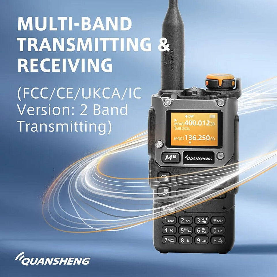 UV K5 (8) Walkie Talkie Portable Am Fm Two Way Radio Commutator Station Amateur Ham Wireless Set Long Range Receiver