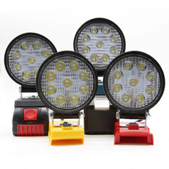 LED Work Light Flashlight Torch Portable Emergency Flood Lamp Camping lamp,For Makita/Dewalt/Milwaukee/Bosch 18V Li-ion Battery