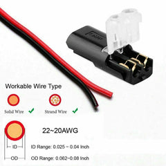 Electrical Connector 2 Pin Way Plug Car Waterproof  Wire Cable Automotive 1/5/10/20/30/50 pieces/set