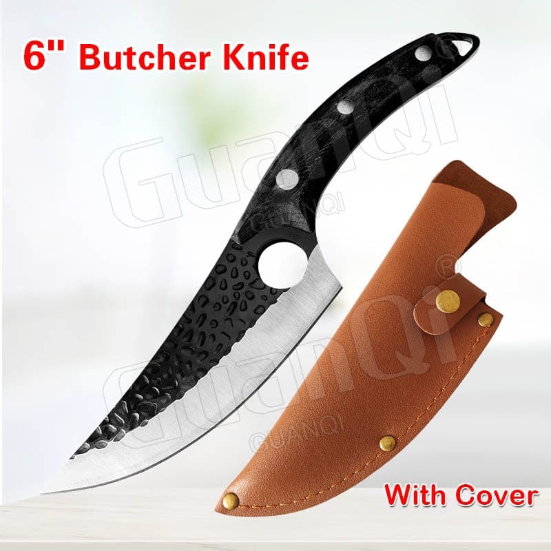 Fish Filleting Knife Stainless Steel Boning Knife Handmade Fishing Knife Kitchen Meat Cleaver Camping Cutter Chef Knives - Wowza