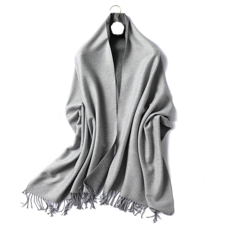 Winter Cashmere Scarf Women Thick Warm Shawls Wraps Lady Solid Scarves Fashion Tassels Pashmina Blanket Quality Foulard 2023 New