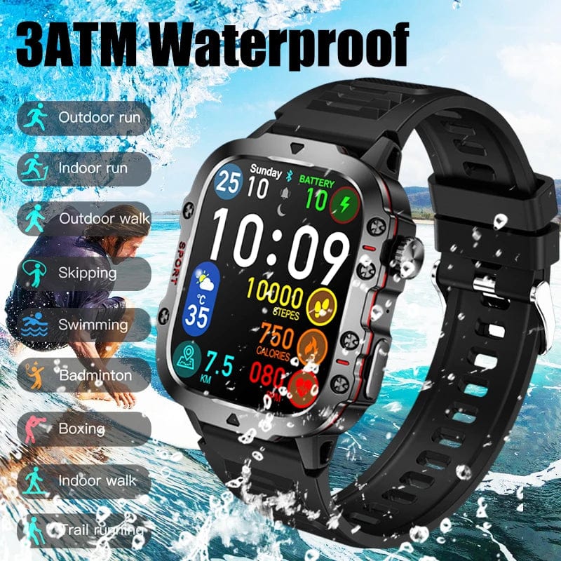 Xiaomi New Rugged Military GPS Smart Watch Men Bluetooth Call Health Monitoring AI Voice Sports Waterproof Smartwatches