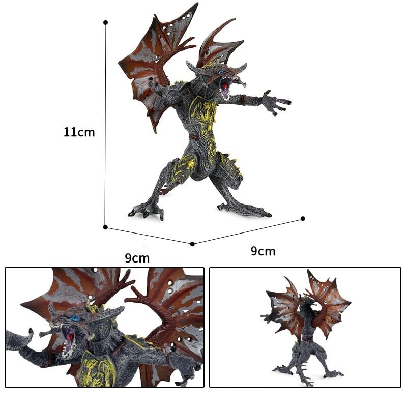 Hot Realistic Mythical Animal Model Dragon Figurines Simulation Monster Warcraft Firehawk Action Figure Children Colection Toys