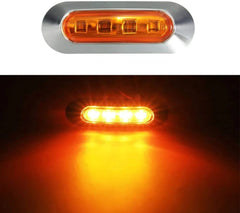 LED Side Marker Indicator Lights Front Rear Tail Clearance Lamp DC 12V-24V Universial Light for Bus Truck Lorry Trailer Boat Car