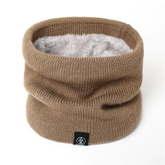 2022 New Neck Scarf Winter Women Men Solid Knitting Collar Thick Warm Velveted Rings Scarves High Quality Allmatch Muffler