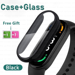 Upgrade 10D Film Glass for Xiaomi Mi Band 8 7 6 5 4 Screen Protector Miband Smart Watchband Protective Cover Case Strap Bracelet