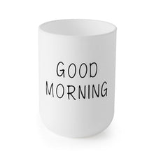 Good Morning Mouthwash Cup Bathroom Tumblers Toothbrush Toothpaste Holder Cup Travel Washing Cup Water Mug Bathroom Accessories