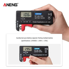 Digital Lithium Battery Capacity Tester Checkered load analyzer Display Check AAA AA Button Cell Universal test