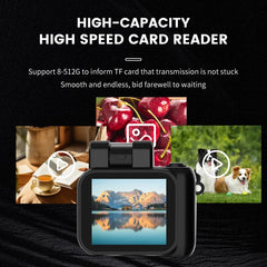 Y4000 HD 1080P Mini Keychain Camera With Flash Lamp Battery Dock Portable Video Recorder DV With Screen Kids Campus Retro Camera
