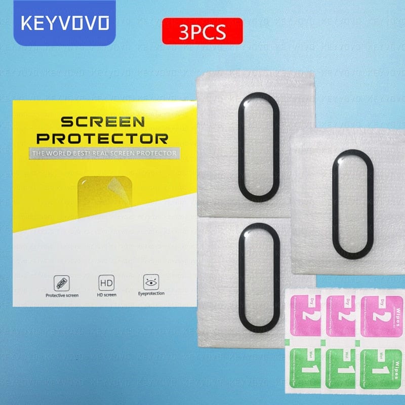 Upgrade 10D Film Glass for Xiaomi Mi Band 8 7 6 5 4 Screen Protector Miband Smart Watchband Protective Cover Case Strap Bracelet