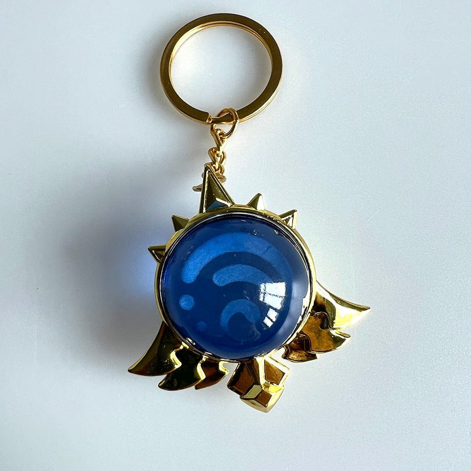 Genshin Impact Trinket Mondstadt Liyue Sumeru Fatui Vision Of God Keychains Anime Accessories Bag Pendant Key Rings High Quality