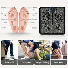 Electric Foot Massager Pad Relief Pain Relax Feet Acupoints Massage Mat Shock Muscle Stimulation Improve Blood Circulation