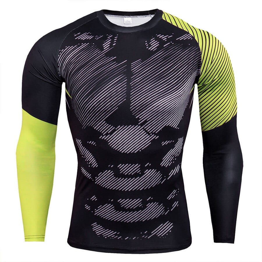 Men's Long Sleeve T-shirts Gym Clothing Sportswear Sporting Cry Fit Running Man Rashguard Men T-shirt Sport Compression T Shirt