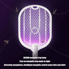 Mosquito Swatter with TYPE-C Charging, 3 in 1 Electric Mosquito Swatter, Mosquito Killer Lamp