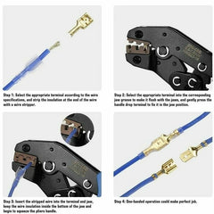 Wire Connector Male Female Box Insulated Cable Macho Connector 2.8/6.3mm Electrical Crimp Terminals Spade Connectors Assorted Kit